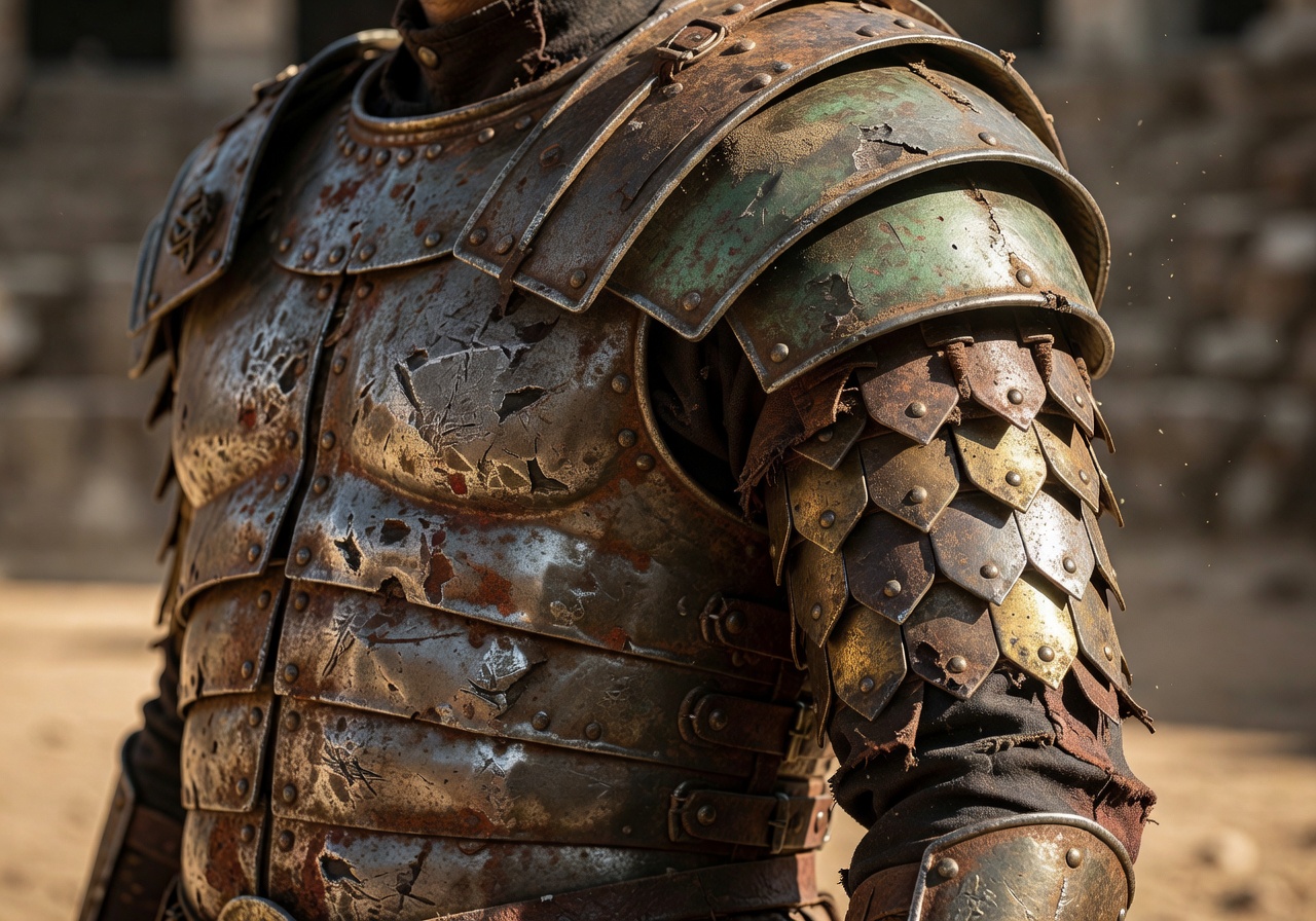 Roman Gladiator Armor Close Up